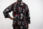 Veste de cuisine unisexe Egochef Sushi caractères japonais kimono 100% coton à manches longues
