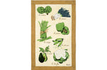 Torchon de cuisine Beauvillé Légumes Verts fabriqué en France 50x80cm