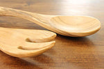 Couverts à salade Bérard Terra faits main en olivier 31,5cm