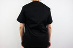 Veste de cuisine unisexe Egochef Leonardo noire polyester et coton à manches courtes