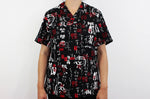 Veste de cuisine unisexe Egochef Leonardo caractères japonais 100% coton à manches courtes