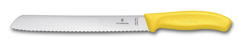 Couteau à pain lame 21cm manche jaune Victorinox 6.8636.21L8