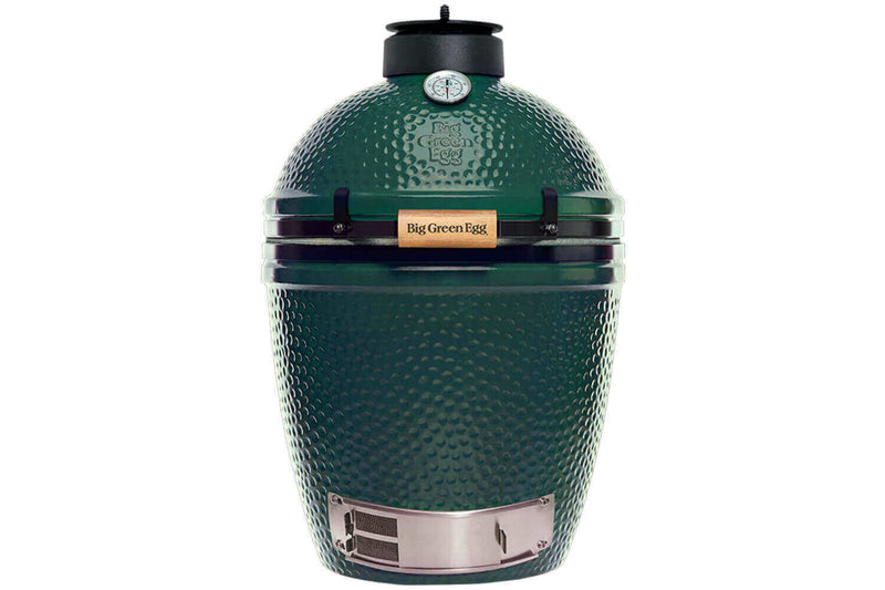 Pack Big Green Egg Medium barbecue + convEGGtor + table modulaire + meuble d'extension + 6 roulettes