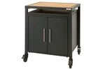 Pack Big Green Egg Medium barbecue + convEGGtor + table modulaire + meuble placard + 6 roulettes
