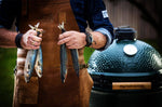 Pack Big Green Egg Large barbecue + convEGGtor + table modulaire + meuble placard + 6 roulettes