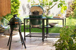 Pack Big Green Egg Large barbecue + convEGGtor + table modulaire + meuble placard + 6 roulettes