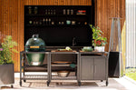 Pack Big Green Egg Large barbecue + convEGGtor + table modulaire + meuble placard + 6 roulettes