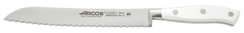 Couteau à pain forgé Riviera White Arcos lame 20cm acier NITRUM®