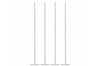 Lot de 4 touillettes + pilons à cocktail Point Virgule en acier inoxydable