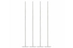 Lot de 4 touillettes + pilons à cocktail Point Virgule en acier inoxydable