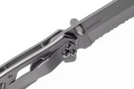 Couteau pliant Gerber Paraframe GE04844 semi-denté manche squelette en acier gris - L