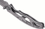 Couteau pliant Gerber Paraframe GE04844 semi-denté manche squelette en acier gris - L