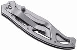 Couteau pliant Gerber Paraframe GE04844 semi-denté manche squelette en acier gris - L