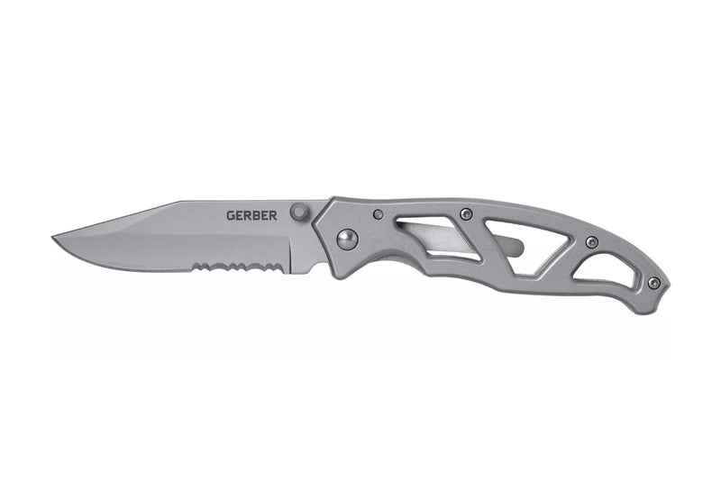 Couteau pliant Gerber Paraframe GE04844 manche squelette en acier gris - M