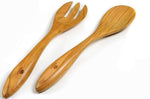 Couverts à salade Bérard Terra faits main en olivier 31,5cm