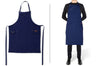 Tablier de cuisine homme DutchDeluxes en coton avec 5 poches - Bleu marine