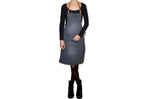 Tablier de barbecue DutchDeluxes en coton et cuir - Gris