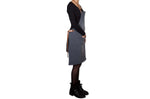 Tablier de barbecue DutchDeluxes en coton et cuir - Gris