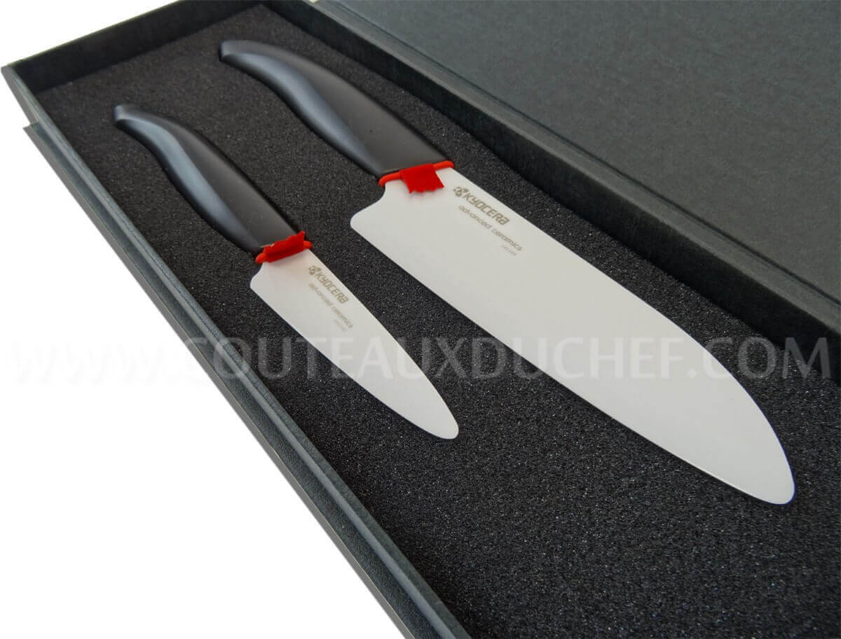 Coffret cadeau KYOCERA 2 couteaux céramique haut-de-gamme