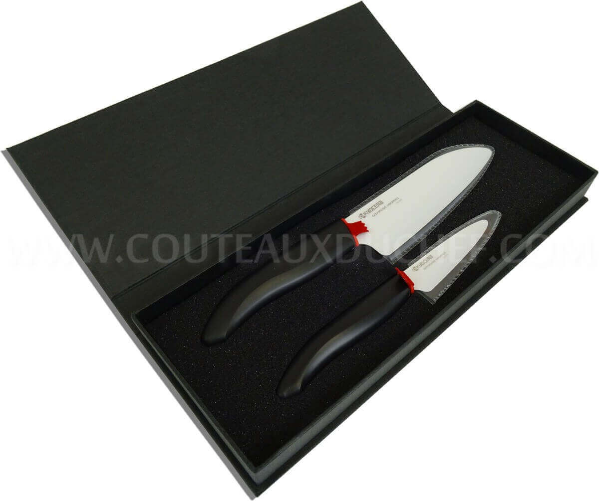 Coffret cadeau KYOCERA 2 couteaux céramique haut-de-gamme