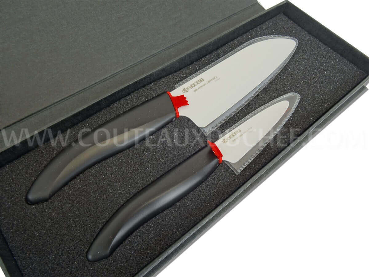 Coffret cadeau KYOCERA 2 couteaux céramique haut-de-gamme