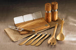 Set de 3 ustensiles à fromage Bérard fait main en bois d'olivier