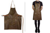 Tablier de barbecue DutchDeluxes en cuir - Marron