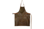 Tablier de barbecue DutchDeluxes en cuir - Marron