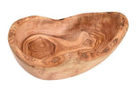 Coupe à fruits rustique Bérard faite main en olivier 20x13,5x4cm