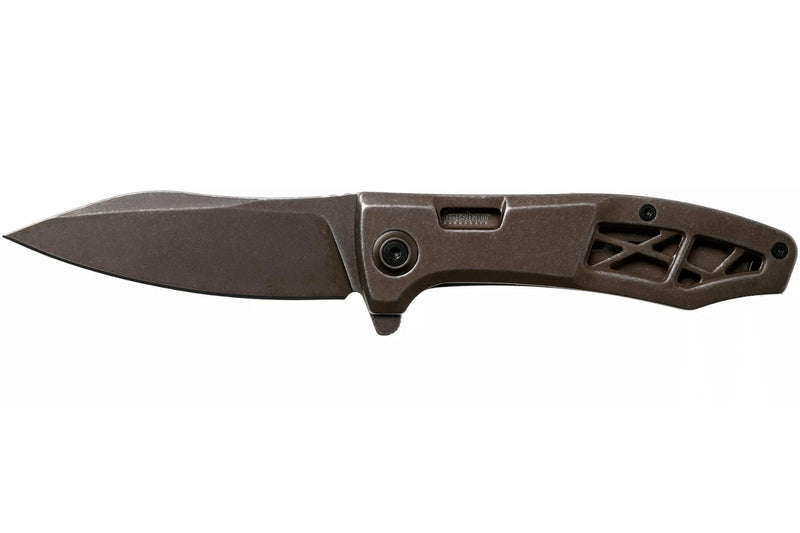 Couteau pliant Kershaw Boilermaker KS.3475 manche tout en acier marron 10,8cm