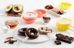 Set de 4 moules à glace Lékué en silicone - Formes donut et bretzel