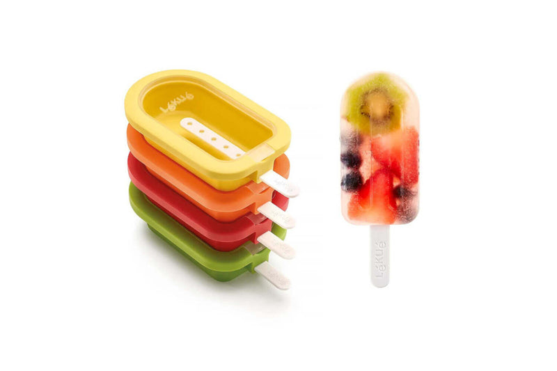 Set de 4 moules à glace Lékué en silicone 95ml - 4 couleurs
