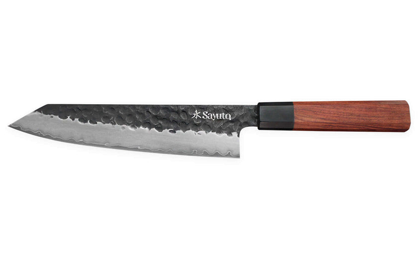 Couteau kiritsuke Sayuto Séquoia San Mai martelé 21cm