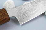 Couteau universel japonais artisanal Wusaki Unagi AUS10 damas 14cm manche chêne