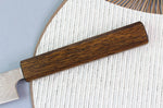 Couteau universel japonais artisanal Wusaki Unagi AUS10 damas 14cm manche chêne