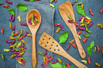 Spatule large biseautée Bérard faite main en olivier 30cm