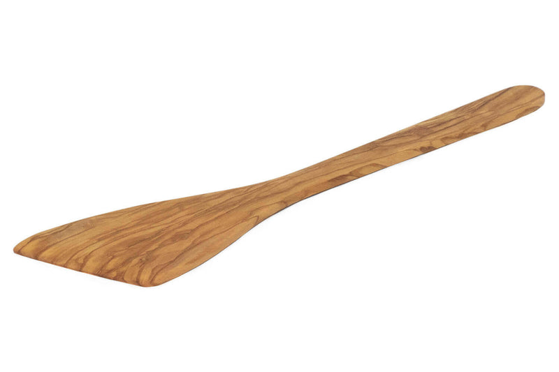 Spatule large biseautée Bérard faite main en olivier 30cm