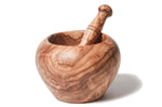 Mortier et pilon Bérard faits main en olivier qualité artisanale - 16/17cm