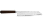 Couteau kiritsuke japonais artisanal Wusaki Unagi AUS10 damas 24cm manche chêne