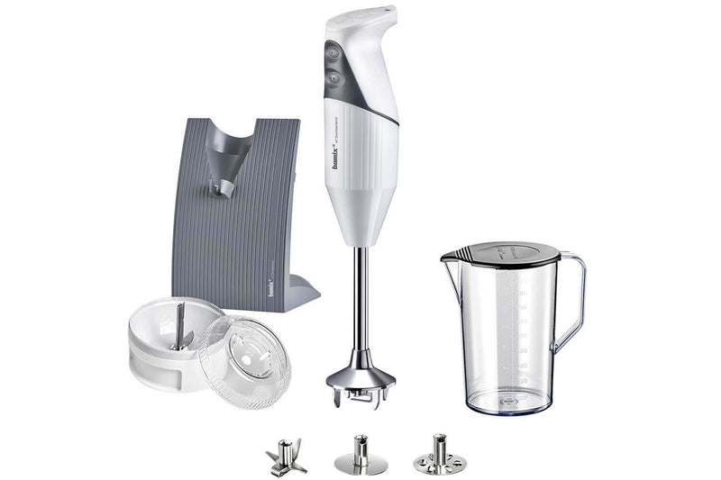 Mixeur plongeant Bamix M200 Swissline blanc avec accessoires