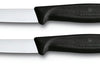 2 Couteaux d'office Victorinox noirs lames 8cm pointe milieu