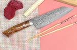 Couteau bunka japonais Takeshi Saji R2 Damas Mosaïque 18cm