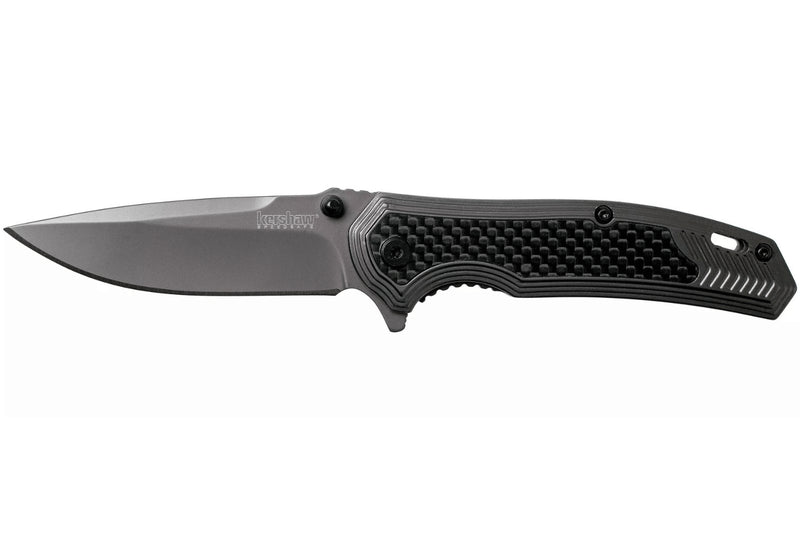 Couteau pliant Kershaw Fringe KS.8310 manche en acier/fibres de carbone 10,5cm