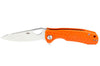 Couteau pliant EDC Honey Badger Leaf Large 01HO045 manche nylon / fibres de verre orange 11,7cm