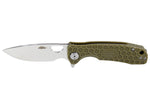 Couteau pliant Honey Badger Flipper Small 01HO010 manche nylon / fibres de verre vert kaki 9,4cm