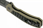 Couteau pliant Kershaw Faultline KS.8760 manche en nylon/fibres de verre surmoulé en caoutchouc vert 10,2cm