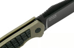 Couteau pliant Kershaw Faultline KS.8760 manche en nylon/fibres de verre surmoulé en caoutchouc vert 10,2cm