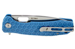 Couteau pliant Honey Badger Flipper Large 01HO040 manche nylon / fibres de verre bleu 11,7cm