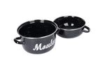 Marmite à moules KitchenCraft World of Flavors en acier émaillé - 18cm