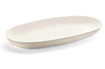 Plat de service blanc Guzzini Tierra en bouteilles recyclées 41x22,9x4,2cm